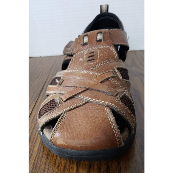 Thom Mcan Mens Sandals Size 10 Leather Strap Fisherman Slingback - Picture 3 of 16